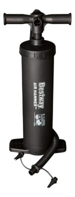 Inflador Manual Bestway Bote Pileta Colchon Inflable Color Negro