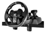 Volante Con Pedalera Gamer Multiplataforma Vibracion Premium Negro - Image 5