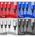 Cable De Carga Usb 3 En 1 Ficha Multiple Diseño Calidad - Image 5