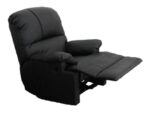 Sillon Reclinable Relax Negro Modelo Cine Ultra Gigante  Negro Eco Cuero - Image 4