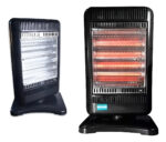 Estufa Calefactor Electrico Giratoria Infrarrojo Halogena Negro