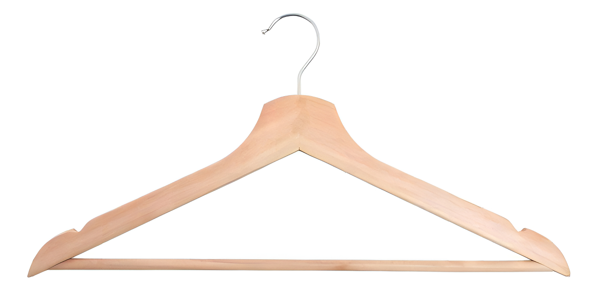 D_NQ_NP_985976-MLA94037859488_102025-F.jpg Pack 8 Perchas De Madera Calidad Premium Just Home Collection Ch301168 Natural - Image 1