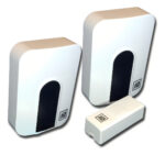 Timbres Inalambricos Digital Doble 30 Sonidos Alcance 100m Color Blanco