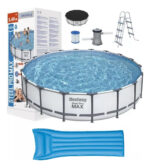 Pileta Bestway Estructural 549x122 Completa + 4 Colchonetas Steel Pro