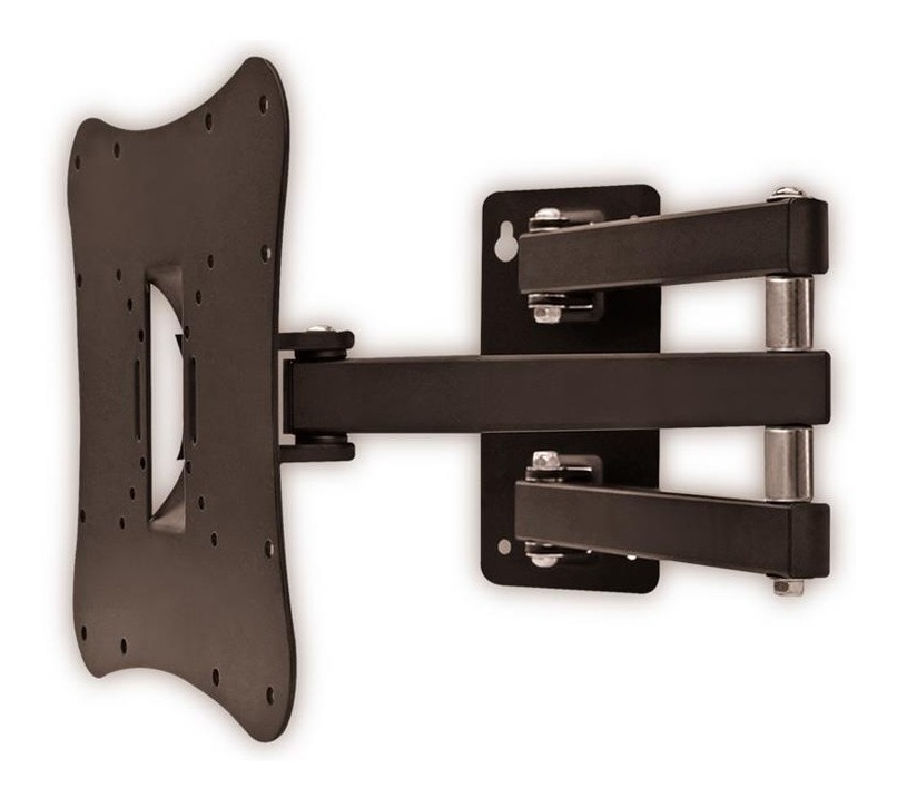 D_NQ_NP_990635-MLA31037419517_062019-F.jpg Soporte De Tv Sl10d De 23 A 37 Brazo Movil 180 Ramos Mejia Negro - Image 1