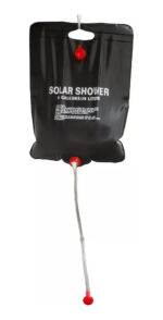 Ducha Solar Portátil Camp Shower 20l Pvc Camping Energía Solar Negro