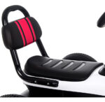 Karting Infantil A Pedal Scoop Retro Metal Ruedas Antideslizantes Blanco - Image 3