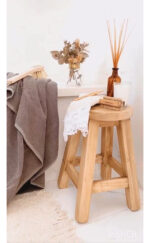 Banco De Madera Circular Bajo Reforzado Diseño Calidad - Image 4