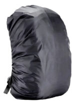 Cubre Mochila Impermeable Elástica Negra Para Mochilas Hasta 50 Lts Reforzada Negro Liso