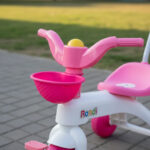 Mi Primer Triciclo Barral De Arrastre Canasto Y Bocina Ramos Rosa - Image 3