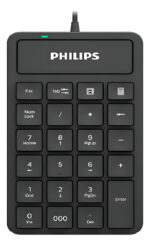 Teclado Numerico Philips K106 Numpad Usb Pc Notebook Color Del Teclado Negro