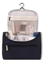 Neceser Organizador Colgante Impermeable Negro Viaje Cosméticos Liso
