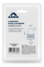 Candado Exterior Laminado Intemperie Impermeable Agua Jardin Negro Y Amarillo - Image 2