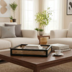 Set Bandeja Organizador Madera Y Ratan Calidad Premium - Image 2