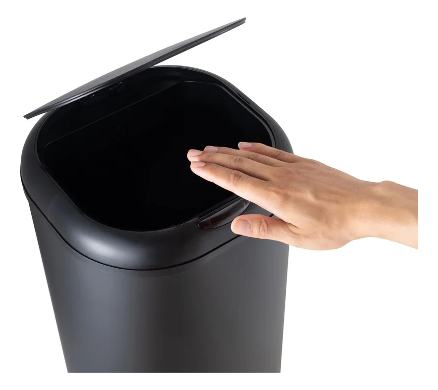 D_NQ_NP_782215-MLA106102480867_012026-F.jpg Cesto De Basura 30l Acero Inoxidable Sensor De Apertura Negro - Image 1