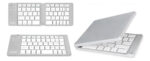 Teclado Plegable Inalambrico Bluetooth Portatil Premium Gris - Image 3