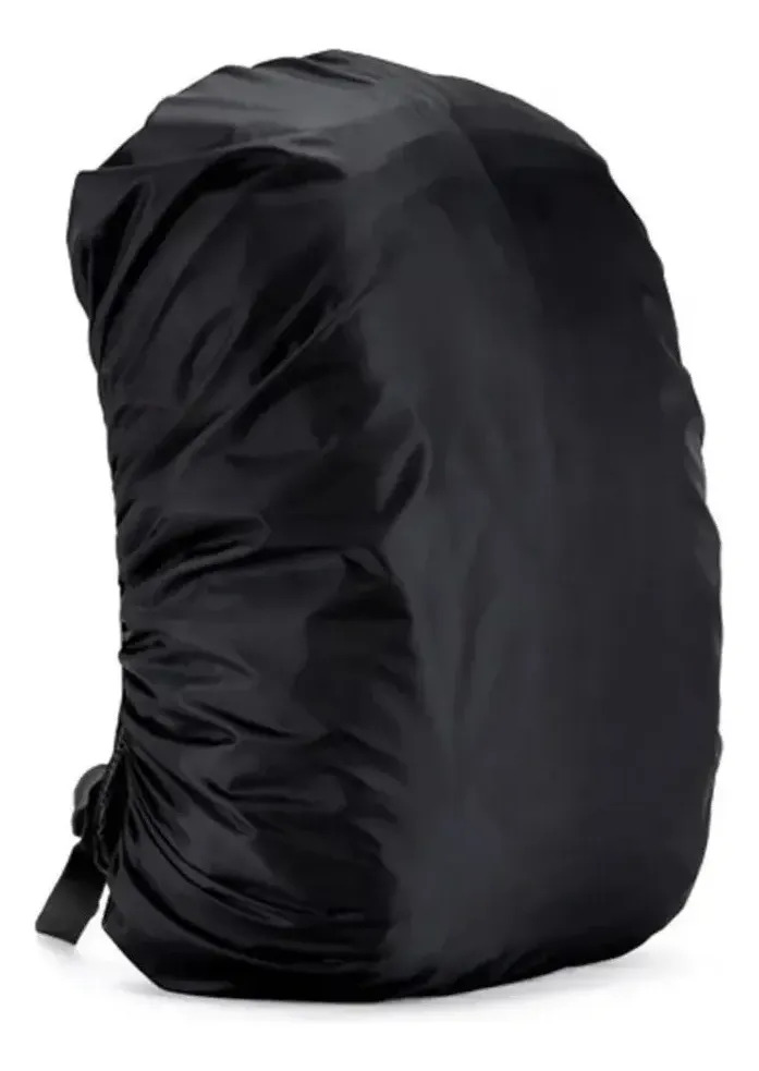 D_NQ_NP_832360-MLA107050558450_022026-F.jpg Funda Cubre Mochila Cobertor Impermeable Calidad Premium Negro Liso - Image 1