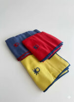 Set Toallas Microfibra Benetton Con Estuche Premium Transparente Estuche