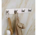 Perchero Gancho Cuadrupe Adhesivo Acero Inox Premium - Image 3