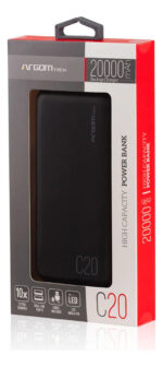 Cargador Portátil Argomtech C20 20000mah Negro Power Bank - Image 2