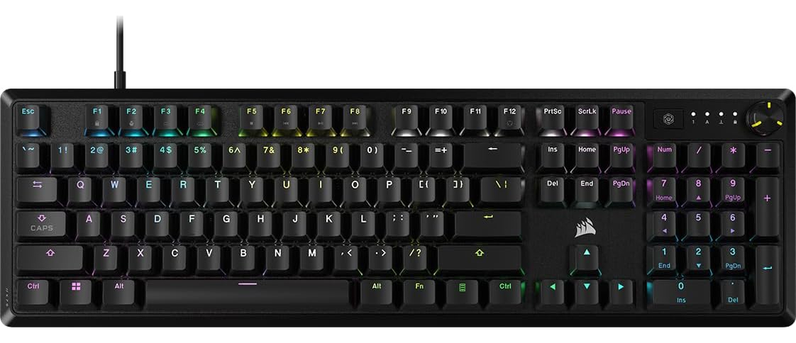 D_NQ_NP_881040-MLA100501712597_122025-F.jpg Teclado Gamer Corsair K70 Core Rgb Switch Mlx Red Ingles Negro Inglés Us - Image 1