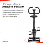 Bicicleta Fija Vertical Arg-102 Randers Mecanica Negro - Image 2