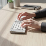 Teclado Plegable Nkb-bt26 Inalámbrico Bluetooth Teclado Gris Idioma Español Inglés Internacional - Image 5