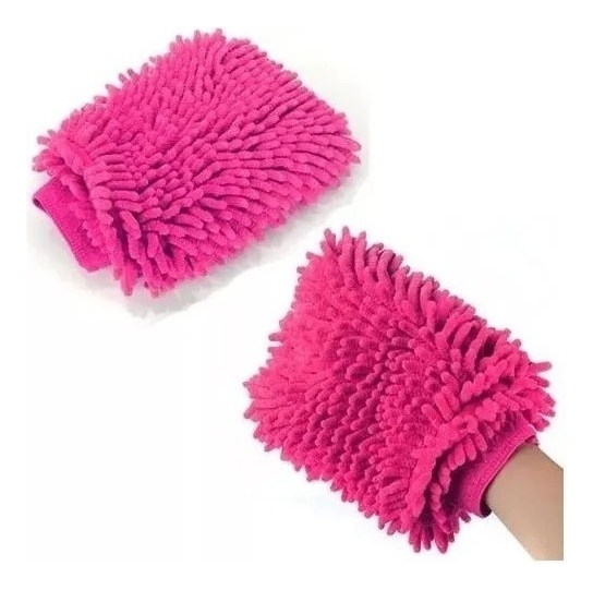 D_NQ_NP_973249-MLA105902294162_022026-F.jpg Guante Microfibra Doble Cara Auto Alta Calidad Ramos Mejia Rosa - Image 1