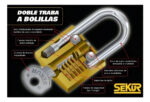 Candado Doble Traba Acero Inoxidable 2 Llaves Seguridad - Image 2