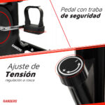 Bicicleta Fija Vertical Arg-102 Randers Mecanica Negro - Image 5