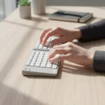 Teclado Plegable Inalambrico Bluetooth Portatil Premium Gris - Image 5