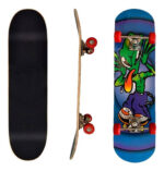 Skate Patineta Freestyle Maple Lija Antideslizante Diseño Ruedas Rojo