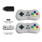 CONSOLA INALAMBRICA RETRO 2 JOYSTICKS USB PARA TV GAME DONGLE