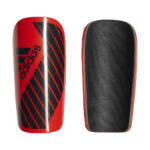 CANILLERAS ADIDAS FUTBOL ROJO CON NEGRO