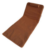 Reposera Poliester Y Acero Portatil Reforzado Calidad Marrón