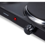 Anafe Electrico Winco Doble Hornalla Cocina Compacto Negro - Image 3