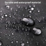 Funda Cubre Mochila Urbana Impermeable Negra Cm50l Para Lluvia Camping Negro Liso - Image 4