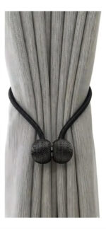 Sujetador De Cortina Con Borlas Magnetico Iman Agarre Fuerte Negro - Image 4