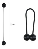 Sujetador De Cortina Con Borlas Magnetico Iman Agarre Fuerte Negro - Image 3