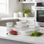 Set X8 Hermeticos San Remo Recipientes Para Alimentos Capuccino