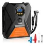 Compresor De Aire Electrico Portatil 12v Compacto Accesorios Naranja - Image 2