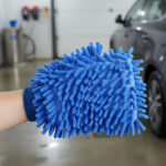 Guante Microfibra Doble Cara Auto Alta Calidad Ramos Mejia Azul - Image 3