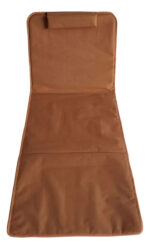 Reposera Poliester Y Acero Portatil Reforzado Calidad Marrón - Image 3