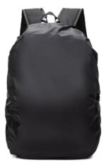 Funda Cubre Mochila Urbana Impermeable Negra Cm50l Para Lluvia Camping Negro Liso - Image 3