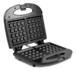 Waflera Electrica Winco Antiadherente Coccion Rapida Negro - Image 5