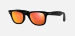 ANTEOJOS RAYBAN WAYFARER RB2140 MARCO NEGRO LENTE NARANJA ESPEJADO