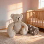 Muñeco Con Manta Bebe 70x100 Cm Suave Ideal Infantil Oso Beige - Image 5