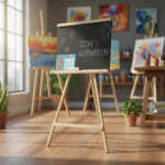 Pizarron Infantil Caballete Madera + Tizas Niños Ramos Mejia - Image 4