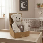 Muñeco Con Manta Bebe 70x100 Cm Suave Ideal Infantil Oso Beige - Image 4