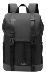 Mochila Kolke Explorer Multifuncional Tela Impermeable Viaje Escolar Notebook Negro Liso - Image 5